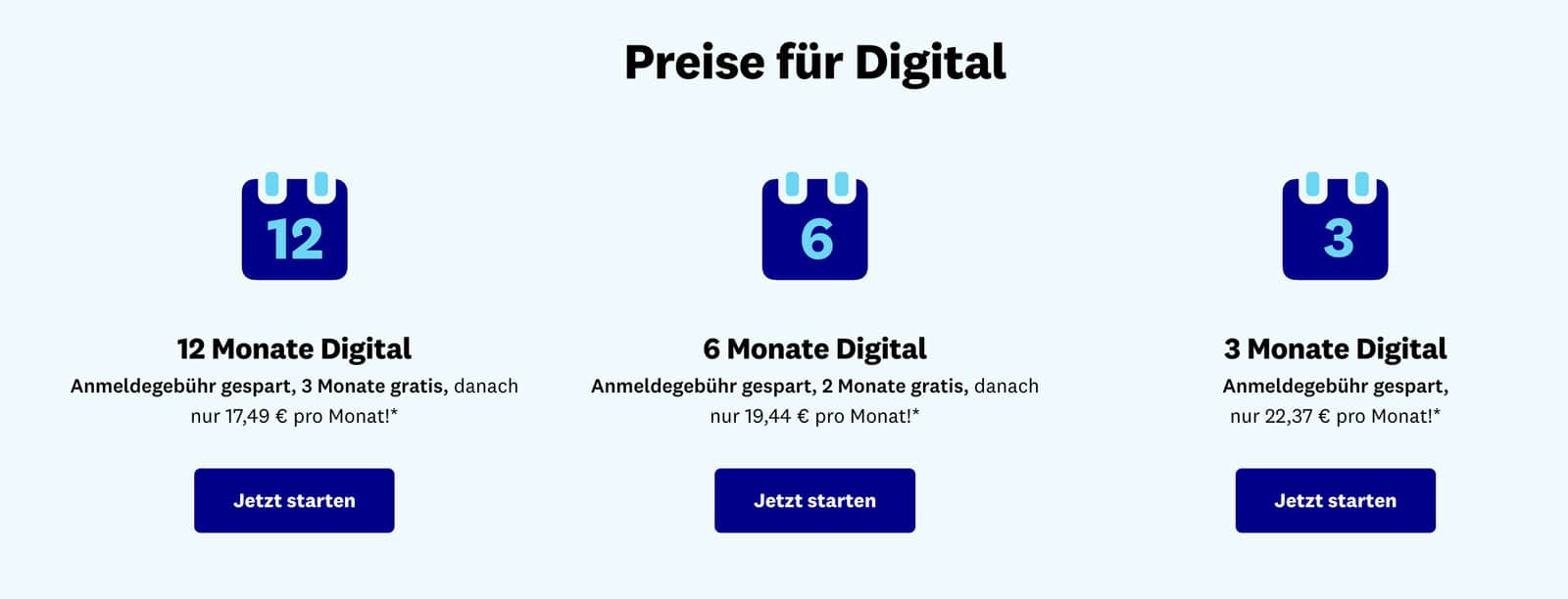 Die Preise von Weight Watchers Digital variieren je nach Laufzeit