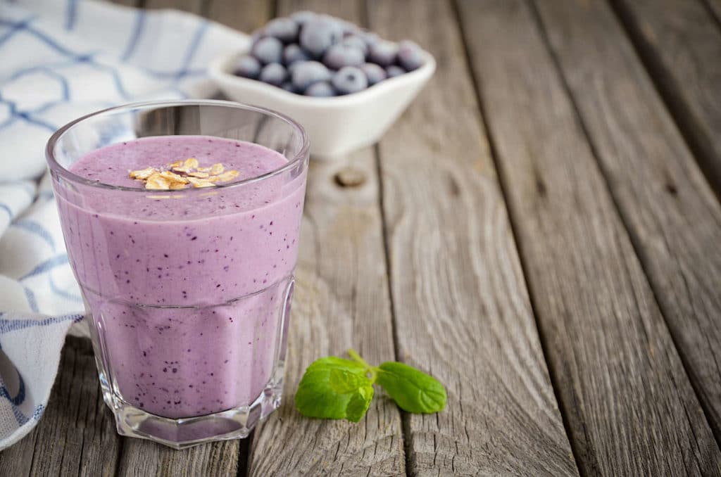 Sattmacher Shake selber machen: Heidelbeeren eignen sich hervorragend, um gesunde Shakes zum Abnehmen selber herzustellen 