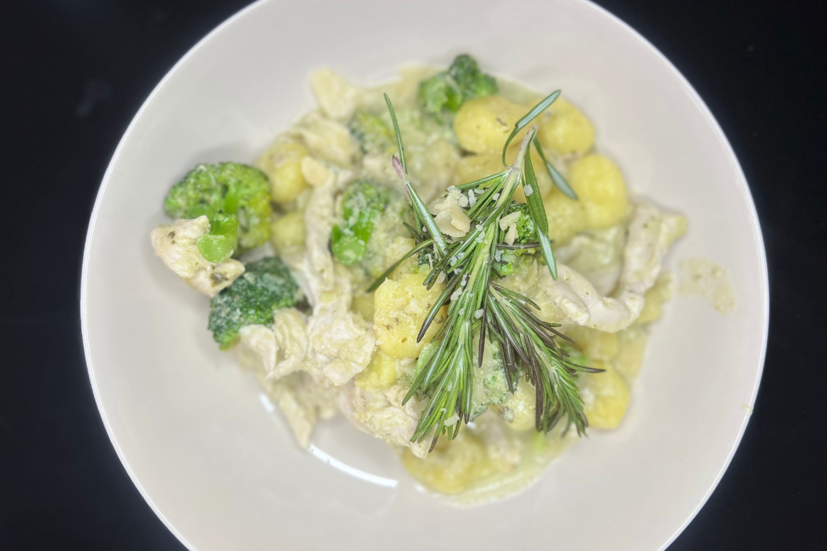 Pesto Hähnchen Gnoochi Brokkoli Endergebnis Pesto Hähnchen Gnocchi Brokkoli Endergebnis