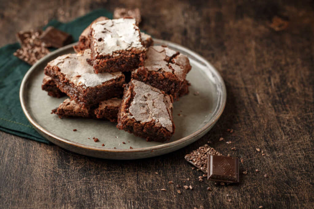 Brownies als Nachtisch zum Steak