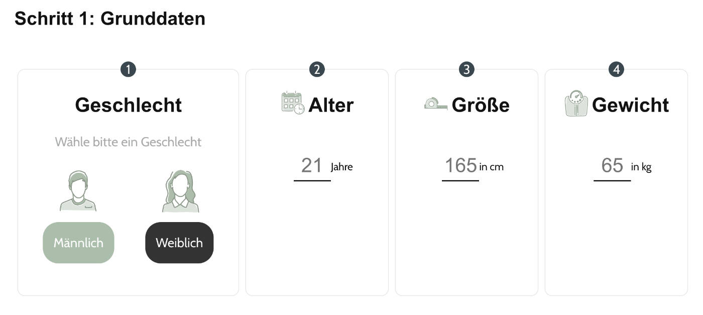 Gesundepfunde Kalorienrechner