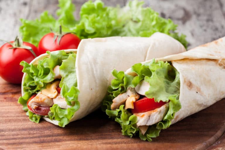 Hänchen Wrap zum Abnehmen