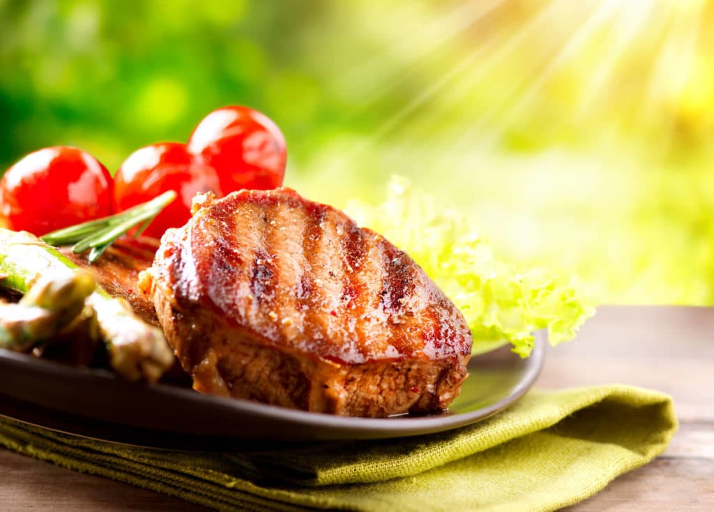 Ein kleiner Teller mit leckerem Essen