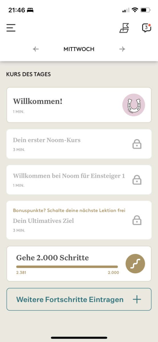 Die Noom-Smartphone-App ist das Herzstück des Programms