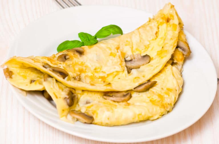 Omelette mit Pilzen