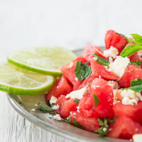 Wassermelone-Feta-Salat